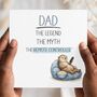 Dad Funny Birthday Card, Funny Otter Birthday Card From Daughter Or Son, thumbnail 1 of 2