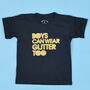 'Boys Can Wear Glitter Too' Boys Glitter T Shirt, thumbnail 4 of 5