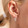 Diamond Cut Recycled Silver Chunky Hoop Earrings, thumbnail 1 of 11