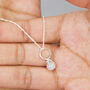 Sterling Silver Moonstone Drop Necklace, thumbnail 4 of 10