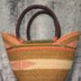 Natural And Green Handwoven Market Basket, thumbnail 5 of 5