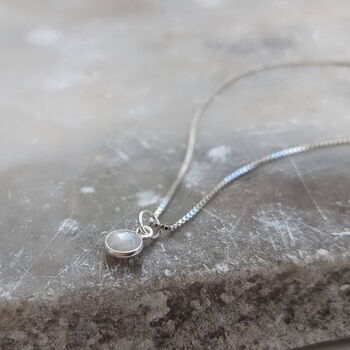 Rainbow Moonstone Gemstone Necklace, 6 of 9