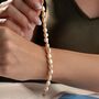 'Modern Elegance' Pink Baroque Pearl Bracelet, thumbnail 3 of 9