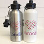 Personalised Heart Water Bottle, thumbnail 7 of 7