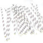 Metallic Gold And Silver Striped Paper Party Straws, thumbnail 4 of 7