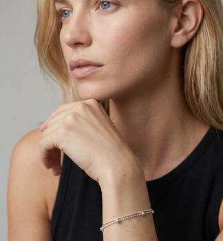 Enso 925 Silver Layered Chain Bracelet, 2 of 6