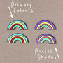 Personalised Bright Rainbow Happy Birthday Card, thumbnail 4 of 8