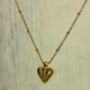 Silver Or Gold Vermeil Plated Heart Necklace, thumbnail 2 of 2