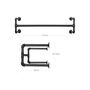 Industrial Wall Mounted Pipe Hanging Bars Clothes Rack, thumbnail 6 of 6