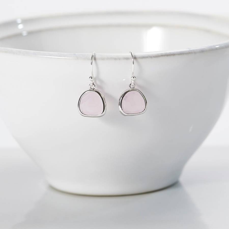 little silver raindrop earrings by simply suzy q | notonthehighstreet.com