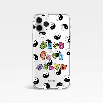 Ying Yang Know Your Worth Phone Case For iPhone, 10 of 10