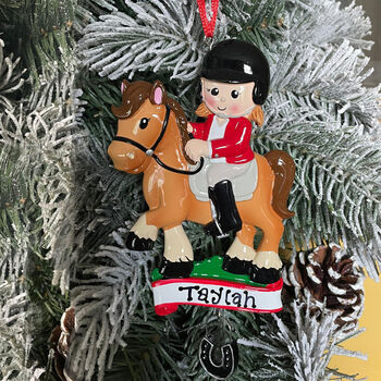 Personalised Hanging Horse Pony Gift Decoration, 12 of 12