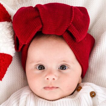 Christmas Embroidered Personalised New Baby Knitted Romper, 7 of 12