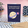 Congratulations To The Cosmic Couple Marriage Card, thumbnail 1 of 3