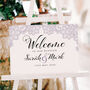 Lace Welcome To Our Wedding Acrylic Sign, thumbnail 1 of 3