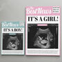 Personalised Newspaper Baby Announcement Puzzle, thumbnail 2 of 5