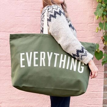 Extra Large ‘Everything’ Canvas Bag, 10 of 12