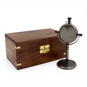 Personalised 14th Anniversary Bronze Desk Clock, 8 of 12