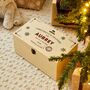 Personalised Christmas Eve Delivery Wooden Christmas Eve Box Fsc®, thumbnail 1 of 4