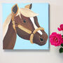 Personalised Pony Canvas, Hand Painted, thumbnail 2 of 12