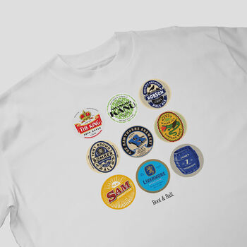 West Brom Football Beer Mats Oversized T Shirt, 3 of 10