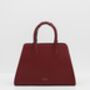 Wonderland Burgundy Structured Medium Tote, thumbnail 4 of 6