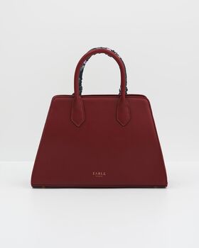 Wonderland Burgundy Structured Medium Tote, 4 of 6