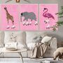 Set Of Three Custom Colour Prints Animals Wearing Shoes, thumbnail 3 of 10