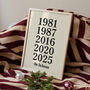 Personalised Family Birth Year Print, thumbnail 1 of 12