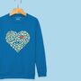 'Leopard Heart Of Hearts' Kids Sweatshirt, thumbnail 4 of 7