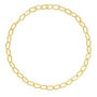 Linked Trendy Chunky Hula Necklace In 18ct Gold Vermeil, thumbnail 1 of 6