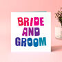 Bride And Groom Wedding Card, thumbnail 2 of 2