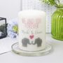 Personalised 'Me And You Forever' Elephant Candle, thumbnail 1 of 6
