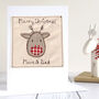 Personalised Reindeer Christmas Card For Him Or Her, thumbnail 1 of 12