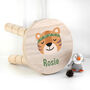 Personalised Cute Tiger Kids Wooden Stool, thumbnail 4 of 6