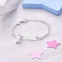 Baby's Personalised Silver Christening Bracelet, thumbnail 2 of 9