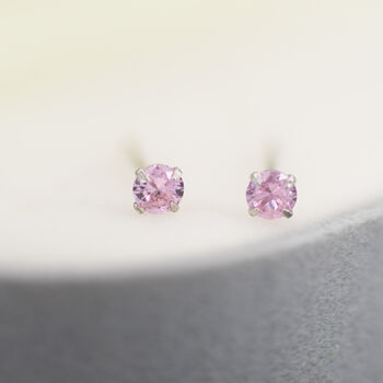 Sterling Silver October Birthstone Earrings, 11 of 12