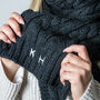 Personalised Cable Knit Scarf, thumbnail 2 of 4