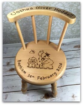 Personalised wooden chair studio