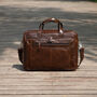Leather Briefcase With Luggage Strap, thumbnail 1 of 8