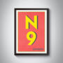 N9 Edmonton London Postcode Typography Print, thumbnail 5 of 10
