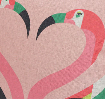 Geometric Flamingos Cushion Cover, 3 of 4