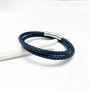 Classic Leather Double Wrap Bracelet For Him, thumbnail 10 of 12