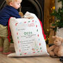 My Christmas List Personalised Sack, thumbnail 1 of 2