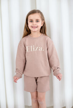 Personalised Name Embroidered Short Tracksuit, 4 of 10