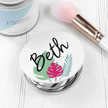 Personalised Tropical Compact Mirror, 8 of 12