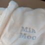 Personalised Sherpa Hooded Fluffy Cuffed Robe, thumbnail 7 of 10
