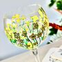 Buttercup Hand Painted Gin Glass, thumbnail 2 of 5