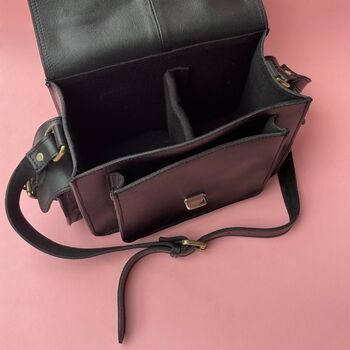 Personalised Buffalo Leather Camera Bag, 7 of 11