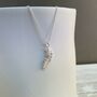 Personalised Sterling Silver Falling Feather Necklace, thumbnail 4 of 6